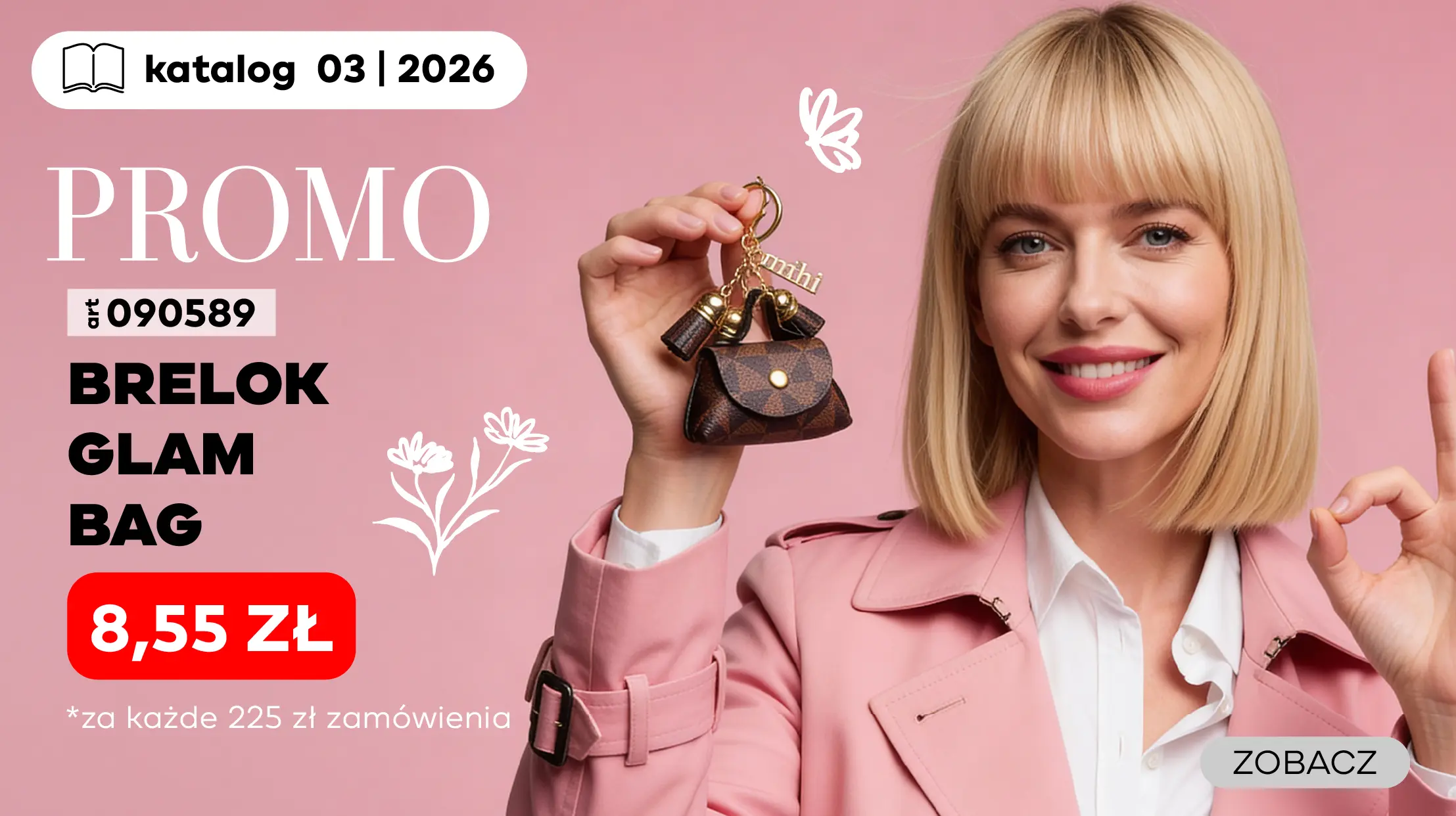 Zdobądź stylowy Brelok Glam Bag za jedyne 8,55zł przy każdym zamówieniu za 225zł